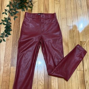Zara vegan leather pants